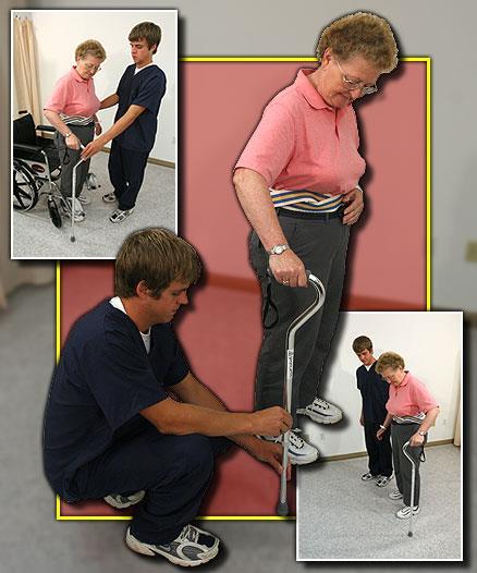 CANE Adjusting and using canes Must fit patient properly