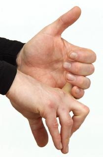 Return to the starting position. #2 - REPEAT the above sequence with each finger and then with your palm facing upwards.