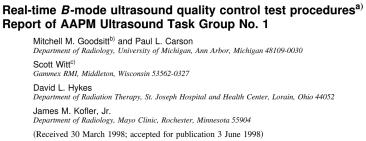 Performance Evaluation of Ultrasound Systems: Advanced
