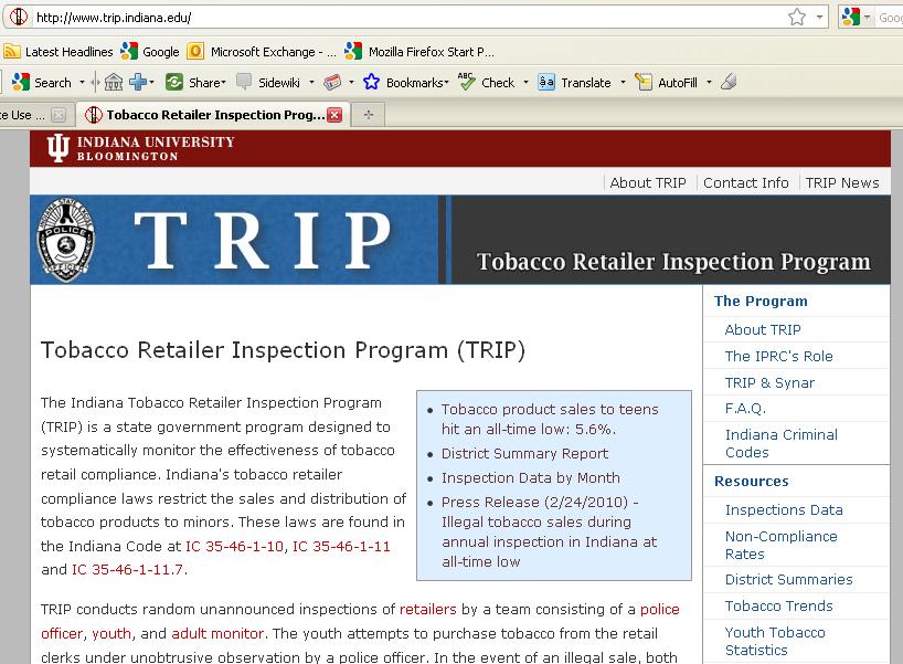 TRIP Tobacco Retail Inspection