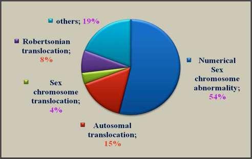 Genetic causes of male subfertility Chromosomal (eg.