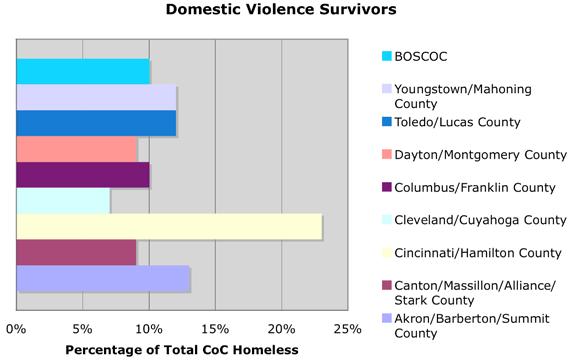 DV with a decline of 29% in reported DV and decrease in the proportion that were DV survivors from 27% in 2008 to 9% in 2009.