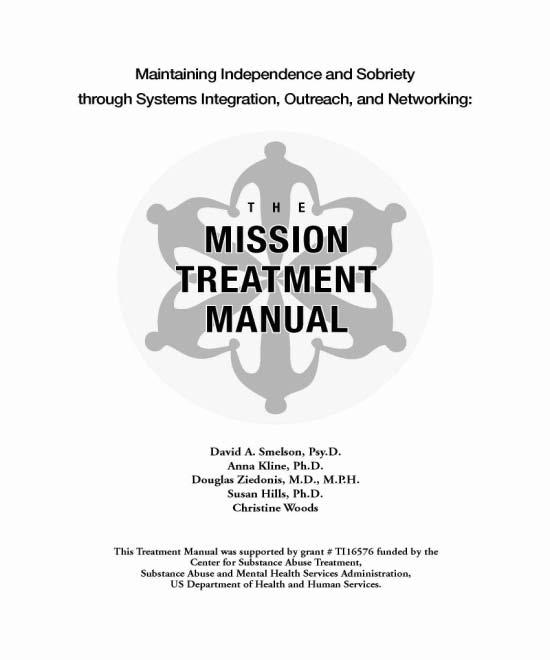 MISSION Resource Materials MISSION Treatment Manual Guide
