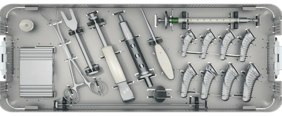Components AEQUALIS ASCEND FLEX Express Humeral Instruments YKAD231SE (Bottom Tray) Reference Description MWF222 Head/Tray Impactor Tray MWF107 Impaction Block MBO101 Cement Restrictor MWF124 Trial