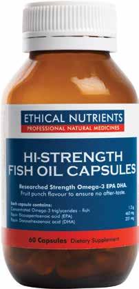 16 95 SAVE 2^ Just 1 teaspoon or 4 capsules daily of Ethical Nutrients Hi-Strength Fish