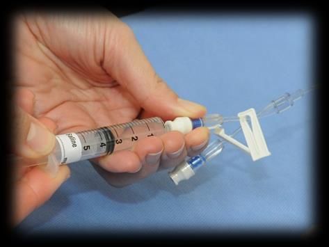 See page 10 of this booklet for examples. Remove the catheter from its protective plastic cap (container).