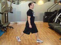 Bodyweight Split Squat Stand with your feet shoulder-width apart.