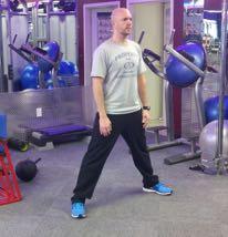 bench foot to lift the body up to the standing position. Lower your body under control.