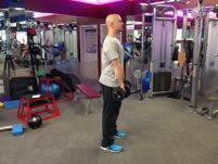 DB 1-Leg Romanian Deadlift (RDL) Keep your lower back arched and bend forward by pushing your