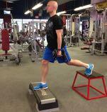 Perform all reps for one leg and then switch. DB Bulgarian Split Squat with Front Foot Elevated Stand with your feet shoulder-width apart.