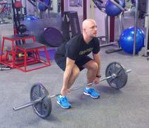 Deadlift Always deadlift with a slight arch in the low back. Keep your abs braced at all times in the deadlift. Be very conservative with this exercise.