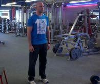 Narrow-Stance Bodyweight Squat Stand with your feet NARROWER than hip-width apart.