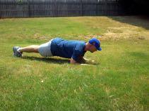 Plank to Triceps Extension Raise your body in a straight line and rest your bodyweight on your