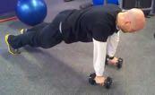 starting position Renegade Row Assume the pushup