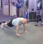 Squat Thrust Start in the pushup position with your abs braced Bring your feet in