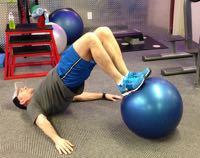 Bridge your hips up by contracting your glutes.