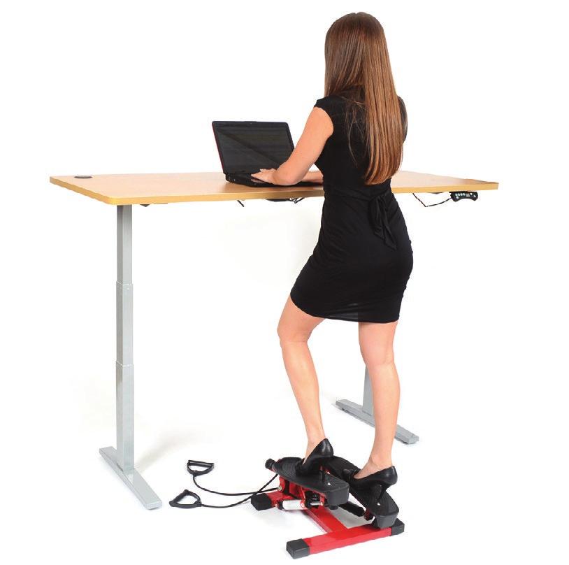pausing if screen based concentration is required. The stepper is our unsung classic and easily fits under any size standing desk.