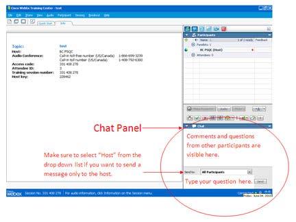 Webex: Chat Overview We invite you to introduce yourself in