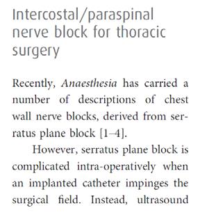 al. Anaesthesia 2015; 71, 110 13 Paraspinal mm.