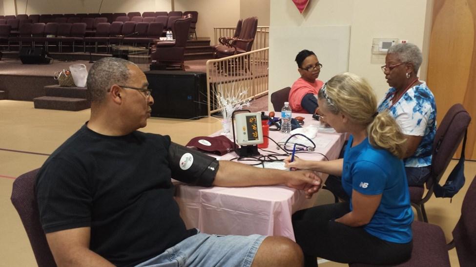 Blood pressure measurement at cardiovascular screening. WISEWOMAN WISEWOMAN is a program facilitated by the Health Promotion Program for the past six years.