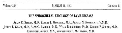 Robert Lane from UC Berkeley) and finds spirochetes in them as well Spirochetal Etiology of Lyme Disease Able to isolate spirochetes from humans with Lyme