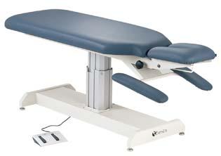 EARTHLITE CHIROPRACTIC TABLES Clinical Equipment Apex Lift Modern Design Seamless Upholstery. 3 Inch High-Density Foam. Paper Roll Holder and Cutter Attachmen.t Stationary Armrest.