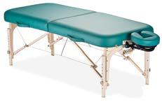 010809 Package includes Ergo-Pro chair, sternum pad, and carrying case. Available in Royal Blue, Burgundy, Teal or Black. Harmony DX Package Full size table with a lifetime limited warranty.
