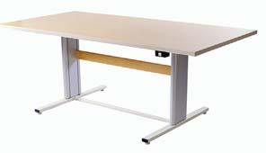 . 011943 84 38 23-33 Round Therapy Table The table adjusts in height, 25 to 33, using a hand crank that folds underneath the table when not in use.