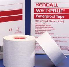 Roll; (6) Rolls/Box Wet Pruf Waterproof Tape Waterproof and oil resistant with aggressive zinc-oxide adhesion and high tensile strength.