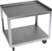 Stainless Steel Utility Cart Polished stainless steel.
