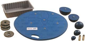 Large athletes will love the additional space on the balance board. 041685 FitBALL Deluxe Board - 19.