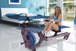 Incline range of -3% to 15%; speed range of 3 mph reverse to 12 mph in 1/10 mph increments 041632 040848 The compact E-316 Fluid Rower delivers the closest thing to real,