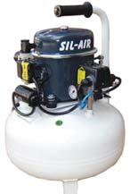 Sil-Air Compressors 042488 Sil-Air 50/24 1/2 HP, 6 gallon tank, 2.15 CFM Free Air 042489 Sil-Air 100/24 1/2 HP, 6 gallon tank, 4.