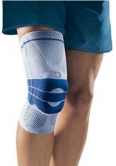 KNEE SUPPORTS (CON T) Genutrain Knee Support by Bauerfeind Breathable knit provides controlled compression to decrease pain and swelling.