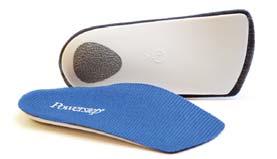 FOOT SUPPORTS (CON T) Powerstep Slimtech 3/4 Length Orthotics Helps relieve pain and prevent injuries by enhancing the structure and stability of the foot.