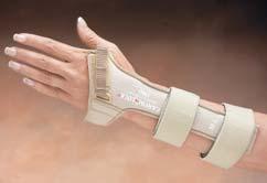 Carpal-Lock Unique dorsal splint protects the wrist from movements that can lead to Carpal Tunnel Syndrome yet leaves hand free for normal use.