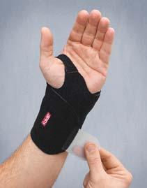 083874 One contoured wrap. Five or more ways to use it for the hand, elbow, ankle, and foot.