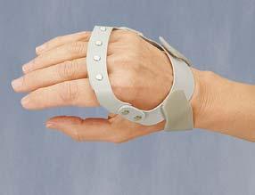 Individually shaped aluminum strap ensures maximum stability for the thumb saddle and first metacarpophalangeal joint. Machine washable. Left Thumb Stabilizer Wrist Thumb 086569 4.75 to 6.25 1.