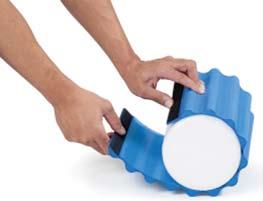 A novel tool for hands-free myofascial release, deep tissue massage and stabilization exercises. Helps increase muscle flexibility and range of motion.