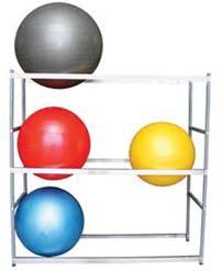 w/ all Steel Construction and Casters 022732 6-Ball Storage Rack w/ all Steel