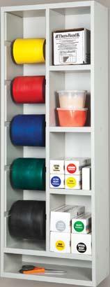 Clinical Supplies STORAGE RACKS (CON T) Vertical Band/Tubing Rac With Shelves Depth Width Height 027196 7.5 15 42.