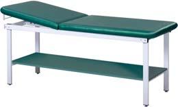 090357 and 090358 010015 H-brace, metal treatment table 010139 Unique 8 high pull-out, non-slip foot stool that slides into base for storage.