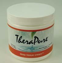 Therapure Deep Tissue Massage Cream Melts to provide optimal resistance in deep tissue techniques Provides excellent emolliency and leaves skin silky