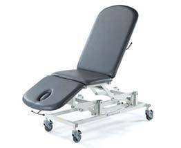 sitting position. Standard with retractable casters, gas strut assist and nose hole cutout. Available in Navy Blue or Tungsten Gray. 550 lb. weight capacity.