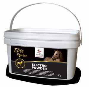 Electro ELECTRO POWDER: Scientifically formulated Electrolyte with maximum availability when the significant quantities of electrolytes through sweating are lost when Horses are exercised hard for