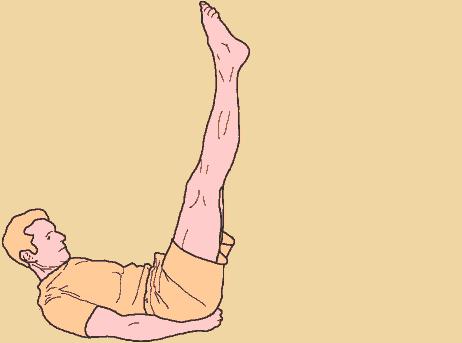 Hold one ankle or calf with both hands and stretch the opposite leg out straight and just above the floor.