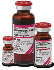 equivalent to Chlorothiazide 500 mg) 1 CYANOCOBALAMIN INJECTION, USP