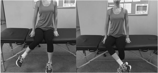 Seated Hip Rotation Thoracic Rotation To perform this test, from a