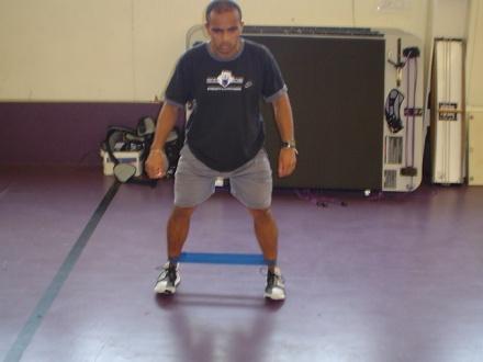 Integrate The goal of this is to now use the muscle(s) that we just turned on and integrate it into a functional (standing) exercise and use the muscle as it would be used in sport and daily function.