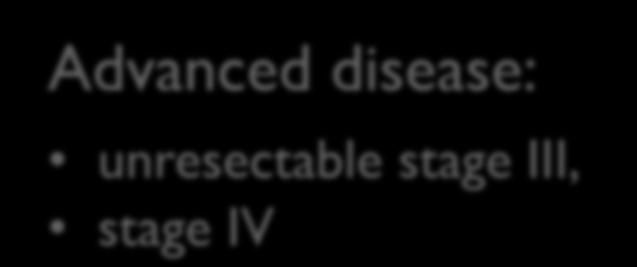 Advanced disease